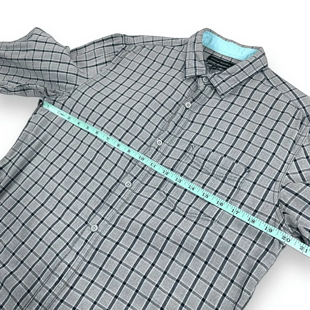Banana‎ Republic Shirt Mens Size Medium M Great Checked Long Sleeve Button Down
